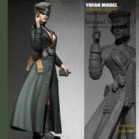 Yufan Model 1/24 Resin Kits Resin Soldier Womens Officer Colorless and Self-assembled 75mYfww-1998