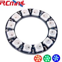 12 Bits 12 X WS2812B 5050 RGB LED Ring Lamp Light พร้อมไดรเวอร์ในตัว DIY