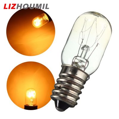 LIZHOUMIL E14 15W ตู้เย็นหลอดไฟ LED โคมไฟไส้หลอดทังสเตนหลอดไฟสีเหลือง