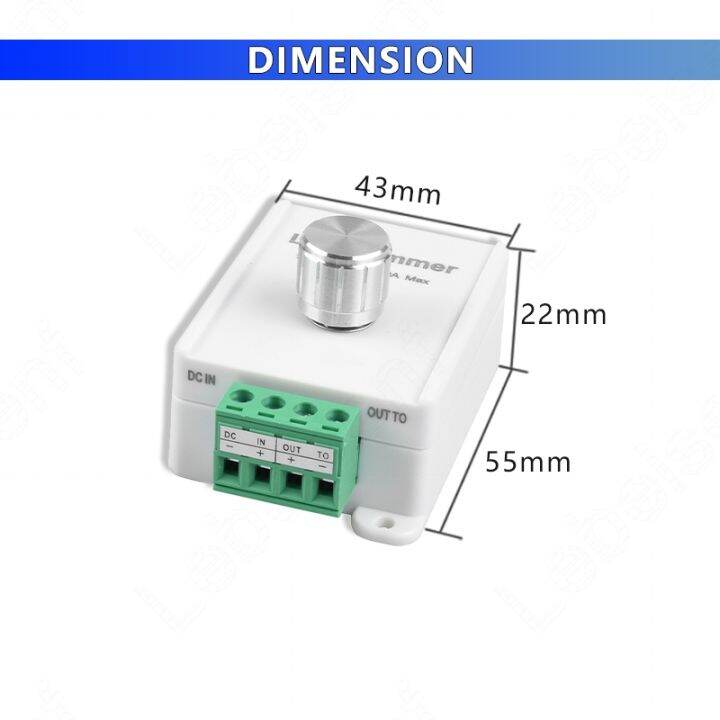 new-mini-led-knob-dimmer-dc-12v-24v-10a-1-channel-lighting-controller-metal-rotary-for-indoor-led-cob-single-color-lamp-strip