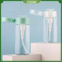 CHUAN 2Pcs พลาสติกสำหรับตกแต่ง ขวดรีฟิล 120มล./150มล. โปร่งใสโปร่งใส ขวดเล็บขวด แบบพกพาได้ ภาชนะทำความสะอาดน้ำยาล้างเล็บ การเดินทางการเดินทาง