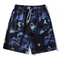 Summer mens Gothic abstract graphic beach Hawaiian shorts HAILANG hip hop casual abstract quick-dry pants basketball sports