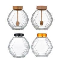 380ml Hexagonal Jam Jars Transparent Honey Holder Bottles Multifunction Wedding Favors Baby Foods Storage Bottle Home Decor