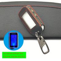 ▤ For Russian Version 2-way Car Wholesale Starline Alarm E90 E91 E60 E61 E62 Fob Remote Key Switch High Quality Leather Key Case