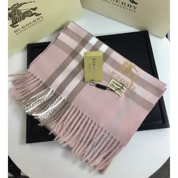 Pink burberry cheap scarf replica