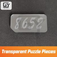 【hot】✤∈  Room Props Transparent Cards Real Game 4 Pieces Stack Display Password Clues Adventure