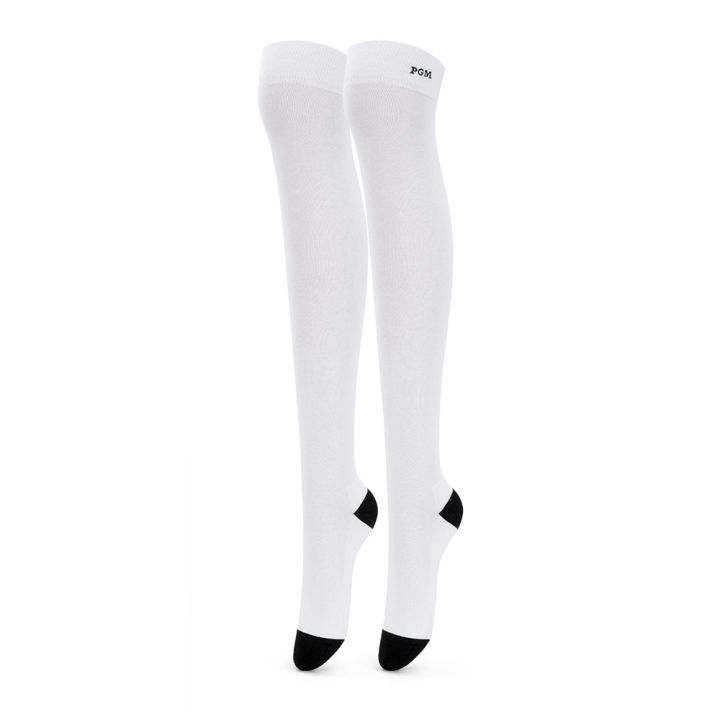 ถุงเท้า-ถุงน่องบางเข่ายืดหยุ่นสำหรับฤดูร้อนของถุงเท้าผู้หญิงกอล์ฟ-pgm-wz015พื้นผ้าขนหนูเช็ดมือแบบหนาแบบบาง
