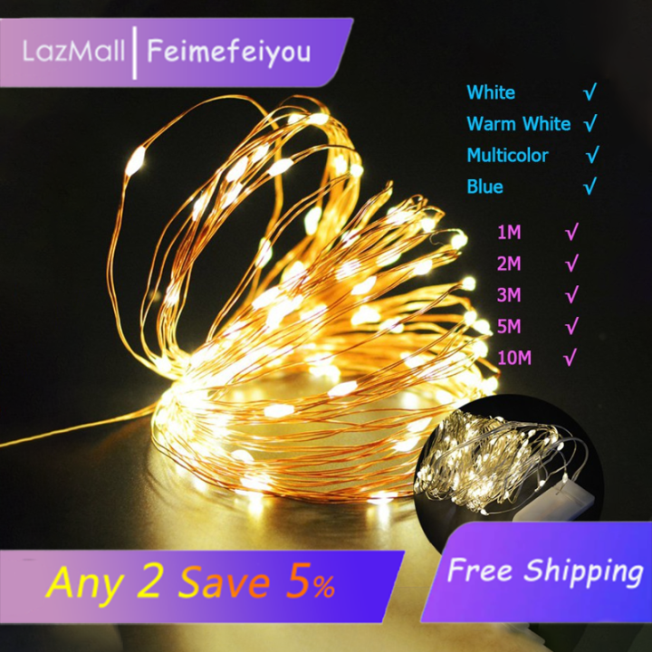 lampu hiasan led strip light LED strip light holiday light 10 meter 100 ...