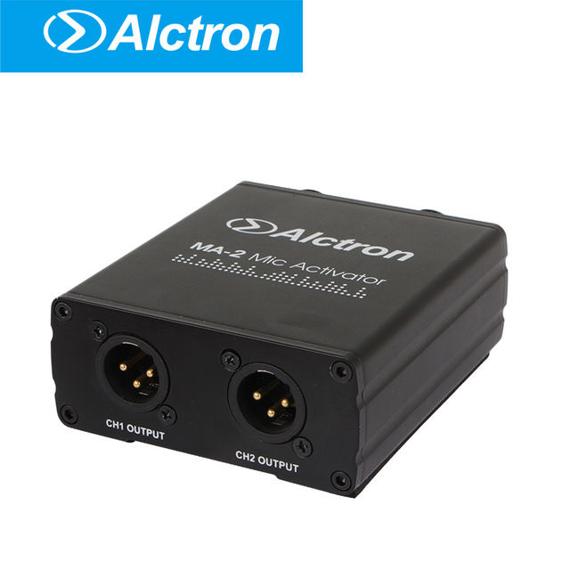 mic-preamplifier-alctron-ma-2-dual-channel-dynamicpassive-aluminium-band-microphone-amplifier