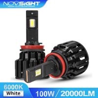 Novsight COD หลอดไฟรถยนต์ H11 H9 H8 F06 ไฟหน้ารถยนต์ LED 100W 20000LM 6000K