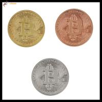 LIFESEN เหรียญที่ไม่ใช่สกุลเงิน1ชิ้นโลหะเลียนแบบของขวัญเหรียญที่ไม่ใช่สกุลเงินศิลปะเหรียญ Bitcoin เหรียญสะสมเวอร์กอร์ต