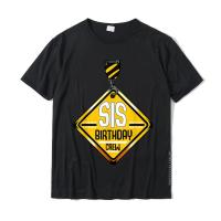 Sis Birthday Crew Construction Funny Bday Family Party Shirt Oversized Group T Shirts Cotton Men Tops &amp; Tees Simple Style