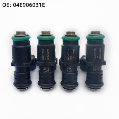 4/6Pcs ใหม่หัวฉีดหัวฉีด OE # 04E906031E สำหรับ SAGITAR SANTANA สำหรับ JET-TA SKODA RAPID SPACEBACK