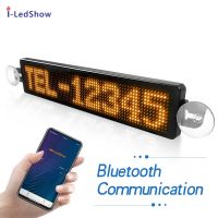 12x72 Pixels APP control LED car Signs board Scrolling Message Display screen panel multilanguage ultra-tin led display