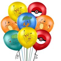 10 pcs Pokemon series Pikachu Cartoons Children 39;s latex helium balloon Birthday party decoration balloons Children 39;s room layout