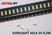 【No-profit】 Correct Engineering Service Limited EVERLIGHT 200ชิ้น/ล็อตสำหรับการบำรุงรักษา LED ทีวีจอ LCD แบ็คไลท์โคมไฟ SMD LEDs 3V 4014 60MA ไดโอดเปล่งแสงสีขาวเย็น