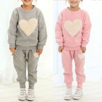 สาว Tracksuit 6et 6Weatshirt กางเกงจ็อกกิ้ง6Ounge สวมใส่เครื่องแต่งกาย6et 2-7Y 6