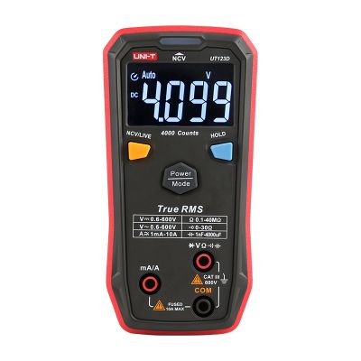 UNI-T UT123 Mini Digital Multimeter GUARANTEED AC DC Voltage Resistance Temperature Electrical NCV Tester EBTN Display UT123D