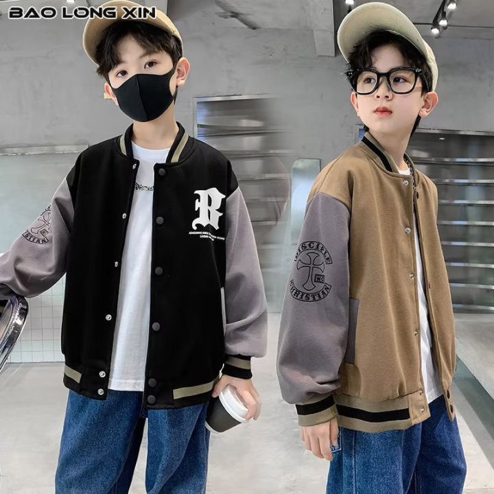 baolongxin-เสื้อแจ็คเก็ตมีปกสำหรับเด็ก-เสื้อแจ็คเก็ตมีปกใหม่สไตล์ญี่ปุ่นเรียบง่ายลำลองเสื้อผ้าเด็กผู้ชายสไตล์ฮาราจูกุ