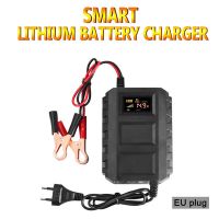 ZZOOI NEW 12V 20A Auto Motorcycle Battery Charger Black Smart LCD Display Lead Acid Car Battery Charger US/EU Plug Optional