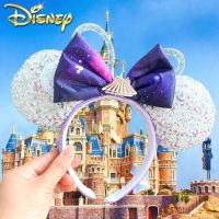 Disney Kawaii Mickey Mouse Ears Headband Firework Bandeau Castle Peter Pan Cosplay Hairband Disneyland Letter Venda Girl Gift