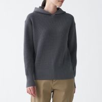 เสื้อไหมพรม เสื้อกันหนาว MUJI : Womens Lightweight and Soft Pullover Parka #16336614448