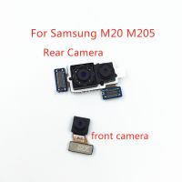 1pcs กลับใหญ่กล้องหลังกล้องด้านหน้าโมดูลสายดิ้นสําหรับ Samsung Galaxy M20 M205 M205F อะไหล่เดิม