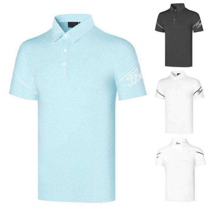 golf-clothing-mens-outdoor-sportswear-short-sleeved-breathable-perspiration-t-shirt-polo-shirt-summer-new-style-j-lindeberg-xxio-mizuno-le-coq-g4-ping1-castelbajac-odyssey