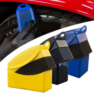 【cw】 1pc Car Tire Waxing Polishing Sponge Washing Cleaning Plastics Support Dropshipping