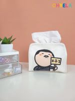 Small Chloe cartoon printed cloth art is small and pure and fresh tissue boxes of paper towel box bag girls smoke box QT148 heart of literature and art 【BYUE】