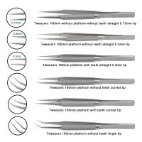 Stainless Steel Ophthalmic Forceps With Platform With Teeth Micro Forceps Autoclavable Ophthalmic Instrument