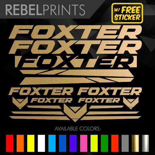 foxter bike sticker