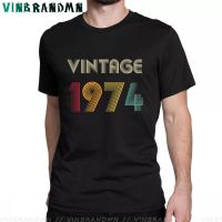 Vintage 1974 T Shirt Men Born In 1974 Birthday Gift Tshirt 47Th Birthday Gift Tee Shirt FatherS Day Thanksgiving Day Gift Tops