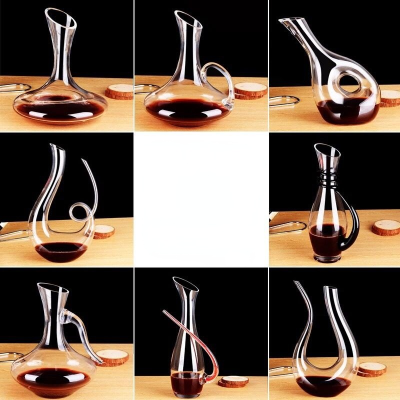 Wine Decanter Crystal Glass Wine Dispenser Wine Shaker Flagon Creative Styling Barware Decanter Set Wine Separator Wine Bottles