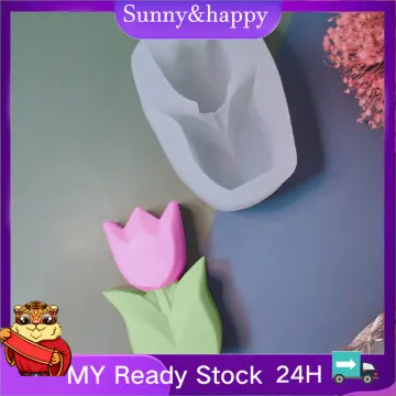 DIY Handmade 3D Flower Scented Candle Silicone Mold Tulip Sun Flower Candle  Mold - Silicone Molds Wholesale & Retail - Fondant, Soap, Candy, DIY Cake  Molds