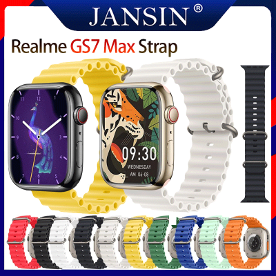 สาย สร้อยข้อมือ Realme GS7 Max ของแท้ ซิลิโคน Ocean สายนาฬิกา Xiaomi GS7 Smart Watch นาฬิกาอุปกรณ์เสริมเสริม