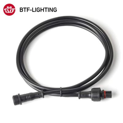 ❇☽ 2pin 3pin 4pin 5pin DC LED Strip Waterproof Connector Light Extension Cable Black/White Wire Male to Female 40 60 100 200 300cm