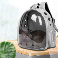 Cat กระเป๋าถือ Breathable แบบพกพา Outdoor Travel กระเป๋าเป้สะพายหลังโปร่งใสกระเป๋า Carrier Transport Space Capsule Bag