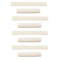 4X White Guitar Parts 6 String Classical Guitar Bone Bridge Saddle and Nut Set