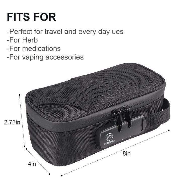 ส่งเร็ว-firedog-กระเป๋าดับกลิ่น-cl109-สีดำหรือสีเทา-กระเป๋าผ้า-ล็อคสองชั้น-ขนาด-10-x-20-x-7cm-พกพาง่าย-สามารถใส่กระเป๋าได้ทั่วไป-smell-odor-proof-bag-pouch-dog-tested-สต็อคอยู่ไทย-พร้อมส่ง