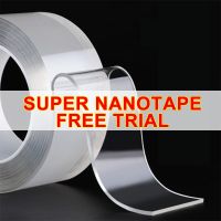 Nano double-sided adhesive Times Tape Adsorption Adhesive Paste strong ultra-thin transparent without leaving marks glass Adhesives  Tape