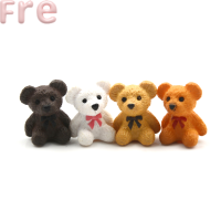 Fre 4ชิ้น/ล็อต Bear figures MINI Fairy Garden สัตว์รูปปั้น Miniature