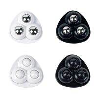 4X Mute Ball Universal Wheel Black No Noise Self-adhesive Stainless Steel Furniture Protectors  Replacement Parts