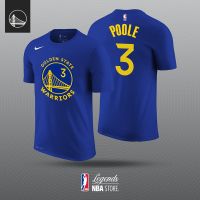 เสื้อยืดผ้าฝ้ายพิมพ์ลายแฟชั่นORIGINS เสื้อยืด ลายบาสเก็ตบอล Nba Golden State Warriors No. 3 Jordan Poole ICON - CIty - A S-5XL