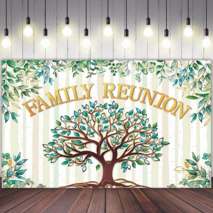 5x3ft Family Reunion Welcome Photography Backdrop Family Tree Members
