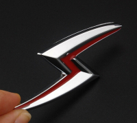 เพจโลโก้ นิสสัน ชิลเวีย  แต่งกระโปรงหน้ารถ Chrome Lightning S Badge Hood Emblem For Nissan Silvia S13 S14 S15 S16 240SX