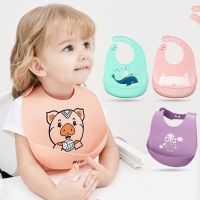 Baby Stuff Waterproof Silicone Bib Feeding Baby Newborn Cartoon Aprons Adjustable Baby Bibs Burp Cloths Bandana Bibs