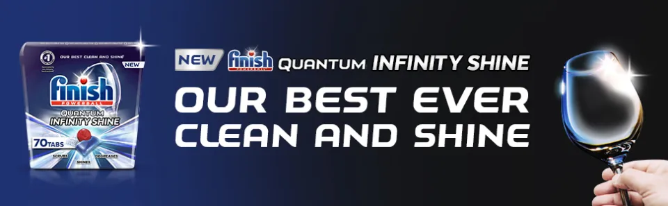 Finish Quantum Infinity Shine 70 Count Dishwasher Detergent