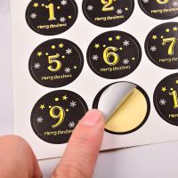 free shipping 1200pcs Round black 3.2cm sealing sticker label For chrismas birthday gift decoration sticker sheets Stickers Labels