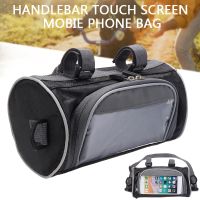 Waterproof Cycling Bike Bicycle Front Frame handlebar Tube Bag Large Capacity Storage Bags For Mobile Phone Touch